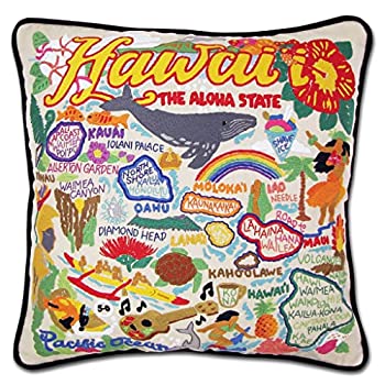 Catstudio Hawaiian Isles枕|パンジャーブ産|オリジナルアートワークcelebratesの島のハワイ