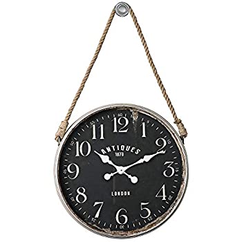 šۡ͢ʡ̤ѡUttermost 06428 Bartram Aged Ivory And Matte Black Wall Clock