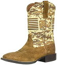 【中古】【輸入品・未使用】ARIAT メンズ スポーツ パトリオット ウエスタンブーツ スクエアトゥ%カンマ% ブラウン(Distressed Brown)%カ...