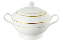 【中古】【輸入品・未使用】Lorren Home Trends La Luna Collection Bone China Gold Design Soup Tureen with Lid