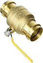 【中古】【輸入品・未使用】フルポート真鍮ボールバルブ押し鉛フリー250?Working PSI with SSボール 2 Inch 992 1(3)