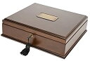 【中古】【輸入品・未使用】Large Antico Wood Memory Box Organizer in Mahogany Wood Finish With...