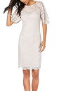 【中古】【輸入品・未使用】Adrianna Papell レディース メタリックレースシースドレス フラッタースリーブ付き US サイズ: 10 カラー: パー...
