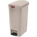 【中古】【輸入品・未使用】Rubbermaid CommercialプラスチックエンドステップReceptical Can、50l / 13g、ベージュ( 18...