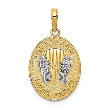 【中古】【輸入品・未使用】14?Kイエローゴールドリバーシブル祈りガーディアンエンジェルペンダント 【中古】【輸入品・未使用】14?Kイエローゴールドリバーシブル祈りガーディアンエンジェルペンダント