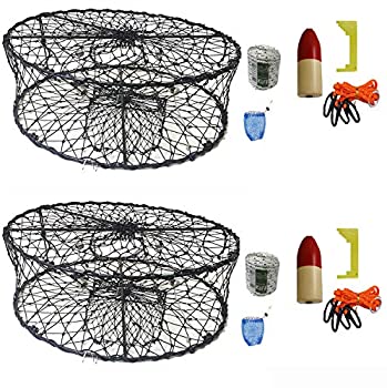 【中古】【輸入品・未使用】KUFA Sports 2パック 折りたたみ式 カニ罠 カニ捕獲アクセサリーキットコンボ (CT50+CAM3) X2