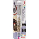 【中古】【輸入品・未使用】ゲルローラーファブリックペン 1mm 2本パック ブラック
