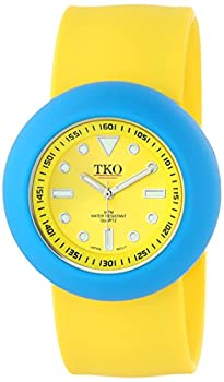 【中古】【輸入品・未使用】TKO ORLOGI Women &apos;s tk590-yny Yellow Rubber Slap Watch