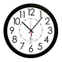 【中古】【輸入品・未使用】シカゴ・ライトハウス 14.5インチ コンテンポラリー 壁掛け時計 ブラック
