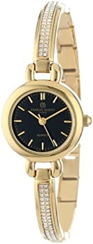 yÁzyAiEgpzCharles-Hubert%J}% Paris Women's 6825-G Classic Collection Gold-Plated Black Dial Watch