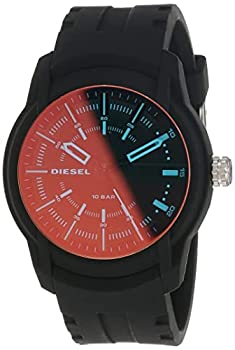 【中古】【輸入品・未使用】Diesel Watches Armbar シリコーン腕時計 One Size ブラック