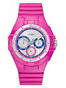 【中古】【輸入品・未使用】GUESS Factory レディース ピンク スポーツ 多機能 リストブレスレット クロノグラフウォッチ