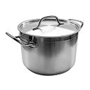 【中古】【輸入品 未使用】Update International 100クォート IH対応 ステンレス製鍋 蓋付き (SPS-100) 60-quart シルバー SPS-60