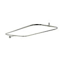 【中古】【輸入品 未使用】Barclay 4150-48-CP Rectangular Shower Rod カンマ 120cm