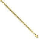 【中古】【輸入品・未使用】14K イエローゴールド 3mm 凹型リンク アンカーチェーン アンクレット アンクルビーチブレスレット ファインジュエリー 女性への...