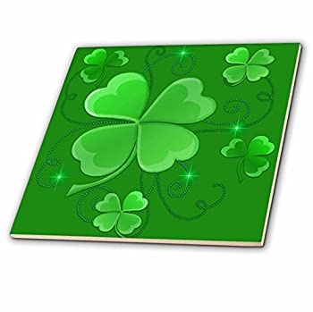 CT _ 11677?Dream Essence Designs St Patricks Day???このデザインは緑色の背景上の一部のラッキーコメツブツメクサJust In Time For St Patric