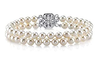 【中古】【輸入品・未使用】The Pearl Source レディーズ ダブル淡水養殖真珠ブレスレット 7 7.0-7.5mm 【中古】【輸入品・未使用】The Pearl Source レディーズ ダブル淡水養殖真珠ブレスレット 7 7.0-7.5mm