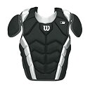 【中古】【輸入品・未使用】(37cm %カンマ% Black) - Wilson Pro Stock Chest Protector