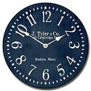【中古】【輸入品・未使用】ネイビーブルーの壁掛け時計。8サイズ展開。ほとんどのサイズは2〜3日出荷。静かなさささやき。 15-Inch ブルー Navy Blu...