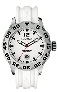 楽天スカイマーケットプラス【中古】【輸入品・未使用】Nautica男性用n14608g BFD 100?Date White Watch