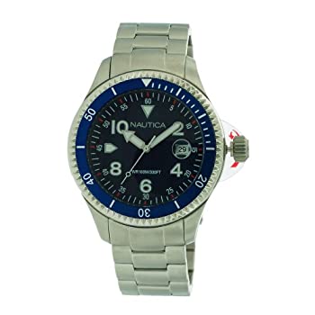 【中古】【輸入品・未使用】Nautica N14560G ステンレススチールメンズウォッチ