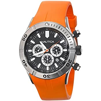 【中古】【輸入品・未使用】Nautica メンズ N26509G BFC II ステンレススチール クロノグラフウォッチ