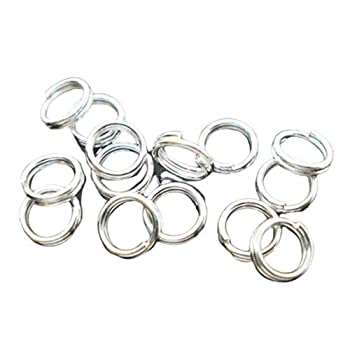【中古】【輸入品・未使用】PEPPERLONELYブランド 1000ピース 銀メッキ スプリットリング 4mm