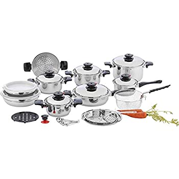 【中古】【輸入品・未使用】Chefs Secret 12-element T304 Stainless Steel 28pc Cookware Set- 12 Elem Ss Cookware Set