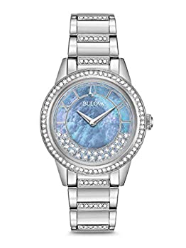 【中古】【輸入品・未使用】BULOVA マザーオブパール ステンレススチールウォッチ 96L260