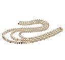 【中古】【輸入品・未使用】Dianna ホワイト 6-7mm トリップルストランド AA品質 淡水養殖真珠ネックレス 女性用 ホワイト