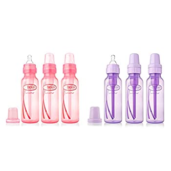 【中古】【輸入品・未使用】Dr. Brown's Girls' 8 oz. bottles - 3 (8 oz.) Lavender - 3 (8 oz.) Pink by Dr. Brown's