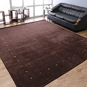 【中古】【輸入品・未使用】Rugsotic Carpets L00102 手編みルームウール 5フィート x 8フィート エリアラグ コンテンポラリー ブラウン