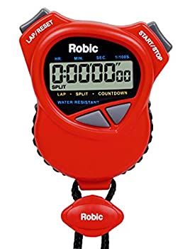 【中古】【輸入品・未使用】Robic 1000W デュアルストップウォッチ カウントダウンタイマー付き - レッド これまでで最も快適なストッ..