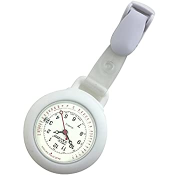 【中古】【輸入品・未使用】Nurse Watch???クリップオンSilicone (Infection Control) with Date???ホワイト