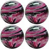 【中古】【輸入品・未使用】EPCO Candlepin Bowling ball- Marbleized???マゼンタ、ブラック&ホワイト4つボール 4 1/2 inch- 2lbs. 5oz.