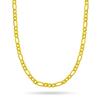 【中古】【輸入品・未使用】14K イエローゴールド 3.5mm フィガロリンクチェーンネックレス - イタリア製 - 複数の長さをご用意 【中古】【輸入品・未使用】14K イエローゴールド 3.5mm フィガロリンクチェーンネックレス - イタリア製 - 複数の長さをご用意