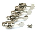 【中古】【輸入品・未使用】Fender パーツ Pure Vintage Bass Tuning Machines%カンマ% Nickel-Plated Steel%カンマ% (4)