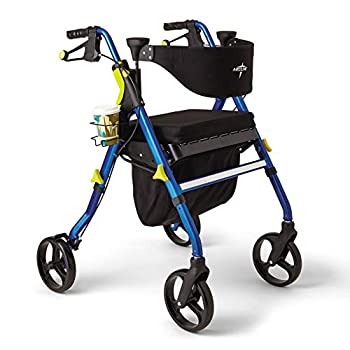 【中古】【輸入品・未使用】Medline MDS86845B ROLLATOR%カンマ% Empower%カンマ% Blue by Medline