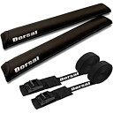 【中古】【輸入品・未使用】Dorsal Aeroラックパッドサーフボード28インチと15?ftストラップで車製カヤックSup x-long