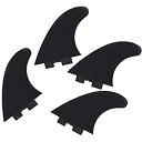 【中古】【輸入品・未使用】クリックフィン 4.5%ダブルクォーテ% 110mm Click Fins インフレータブルSUP用 川下り 安心 安全 airSUP パドルボード用 (Black (4枚))