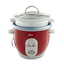【中古】【輸入品・未使用】Oster 6カップ 炊飯器 スチーマー付き レッド (004722-000-000)