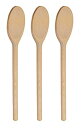 【中古】【輸入品・未使用】12-Inch Long Handle Wooden Cooking Mixing Oval Spoons%カンマ% Beechwood (Set of 3) by BICB