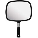 【中古】【輸入品・未使用】Mirrorvana 大型ハンドミラー 快適なハンドル付き ブラック ポータブル手持ちミラー 9インチ x 13インチ