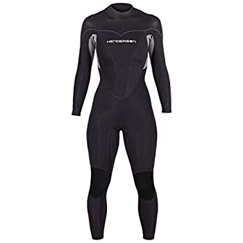 レディースThermoprene Proウェットスーツ7?mm Back Zip Fullsuitブラック ブラック