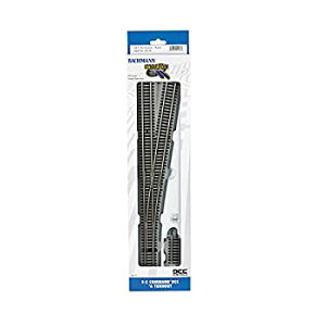 【中古】【輸入品・未使用】Bachmann Trainins E-Z Command DCC 装備 #6 TURNOUT - 右 - ニッケルシルバー E-Z トラック グレーロードベッド付き - HOスケール