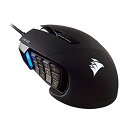 【中古】【輸入品・未使用】(Black%カンマ% Scimitar Pro - MMO/MOBA) - Corsair Scimitar Pro RGB Opt...
