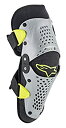 【中古】【輸入品・未使用】Alpinestars ユースSX-1オフロードモトクロス膝プロテクター シルバー/イエロー L/XL