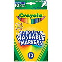 【中古】【輸入品・未使用】Crayola Ultraclean Fineline Classic Markers (10 Count)
