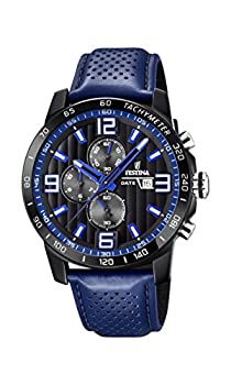 【中古】【輸入品・未使用】Festina 'The Originals Collection' メンズ クォーツウォッチ ブラックダイヤル クロノグラフディスプレイ ブルーレザーストラップ F20339/4 【中古】【輸入品・未使用】Festina 'The Originals Collection' メンズ クォーツウォッチ ブラックダイヤル クロノグラフディスプレイ ブルーレザーストラップ F20339/4