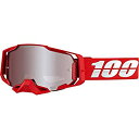 【中古】【輸入品・未使用】100% Armega モトクロス&マウンテンバイクゴーグル - MXとMTBレーシング保護アイウェア ( レッド - HiPER シ...